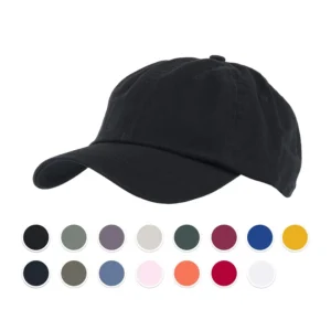 C6711 Unstructured Washed Cotton Chino 6 Panel Cap