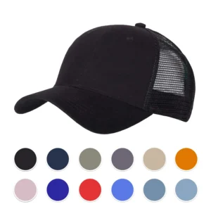 C6732 – 6 Panel Cotton Fronted Low Profile Trucker Cap