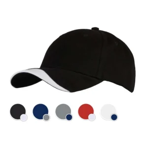 C6772 Premium Cotton Twill 6-Panel Cap with Contrast Peak Detail