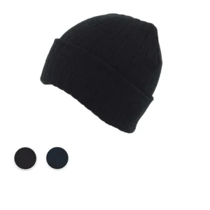 S0009-Kids – 100% Acrylic Ribbed Knit Beanie with Turn-up